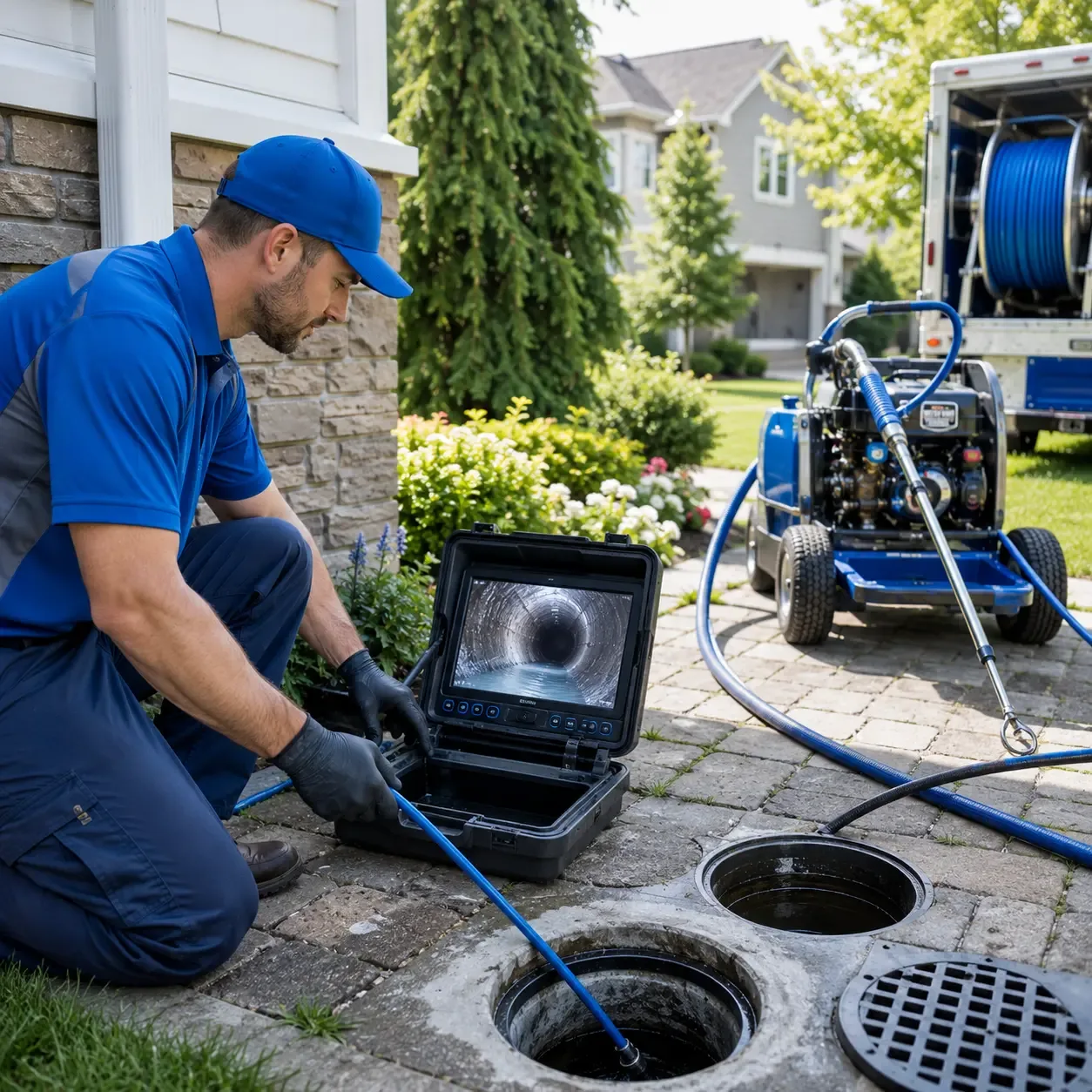 Outdoor drain cleaning professionals serving Commercial Point, OH