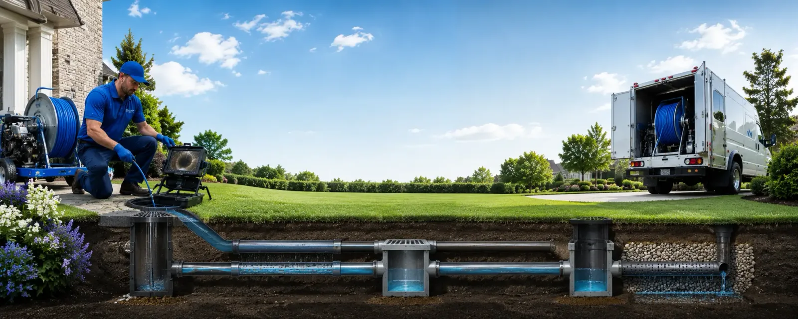 Outdoor drain cleaning information for Commercial Point, OH